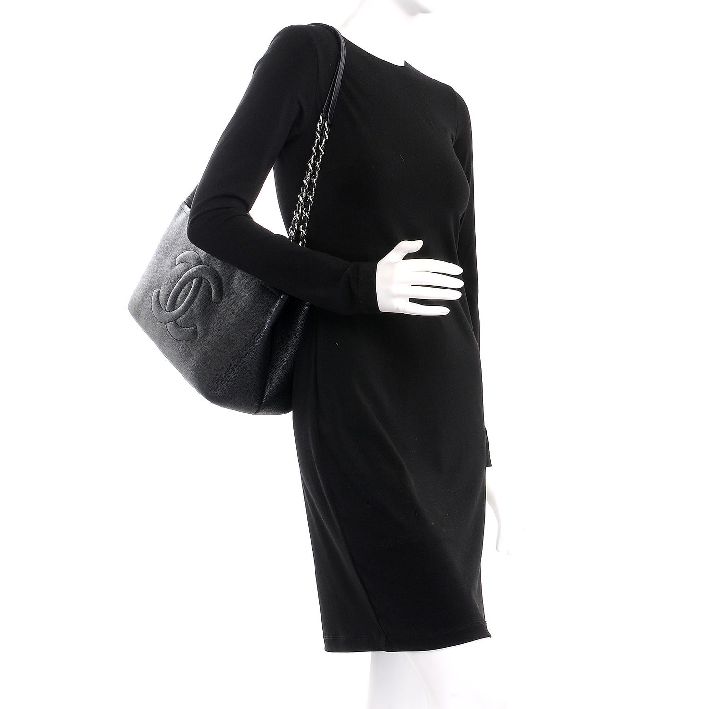 Caviar Timeless CC Soft Tote Black