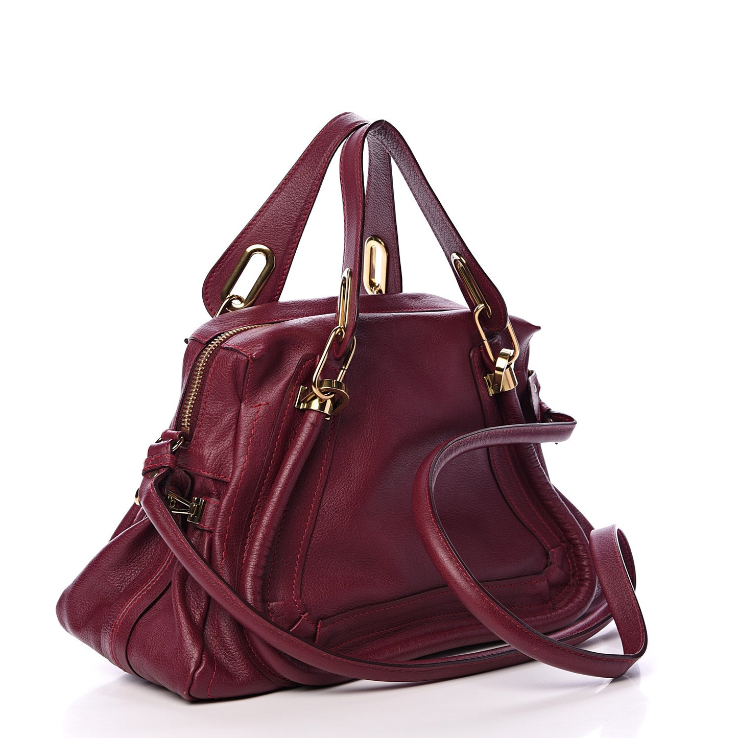 Calfskin Medium Paraty Wine Purple