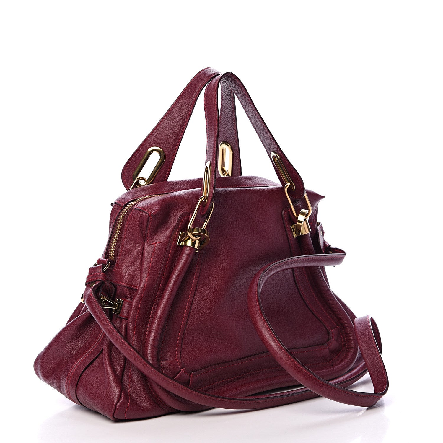 Chloe Calfskin Medium Paraty Wine Purple 2 of 12