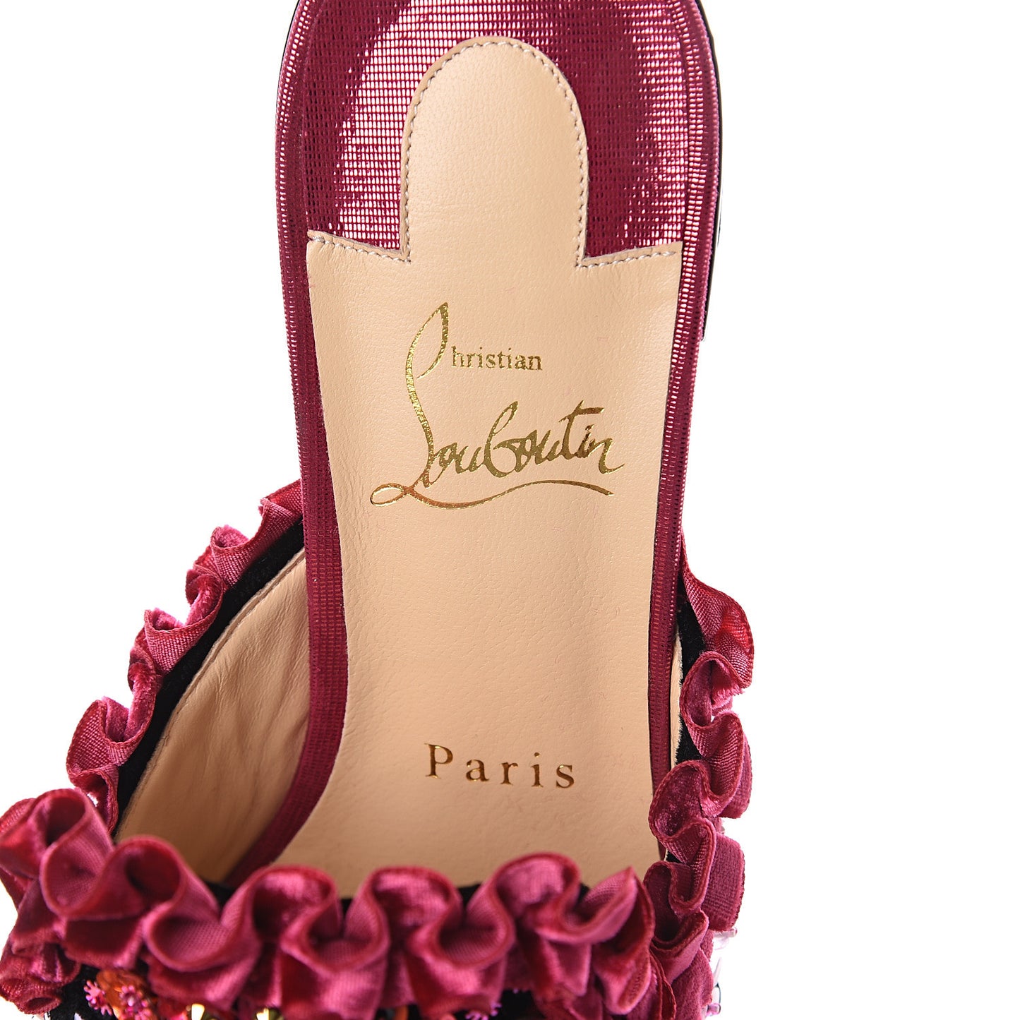 Velvet Glitter Babouchkaflor 35 Mule 38 Pink