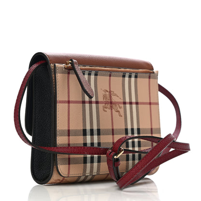 Burberry Haymarket Check Small Loxley Crossbody Bright Toffee 3 of 9