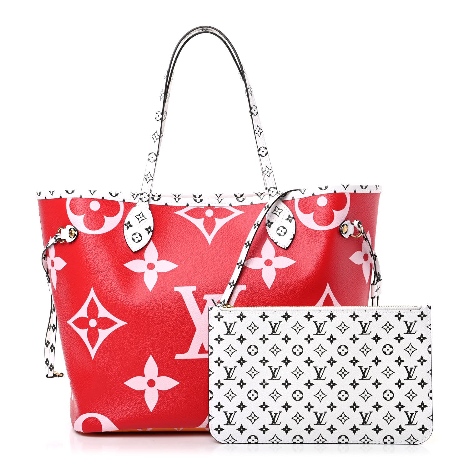 Louis Vuitton Monogram Giant Neverfull MM Rouge 1 of 8