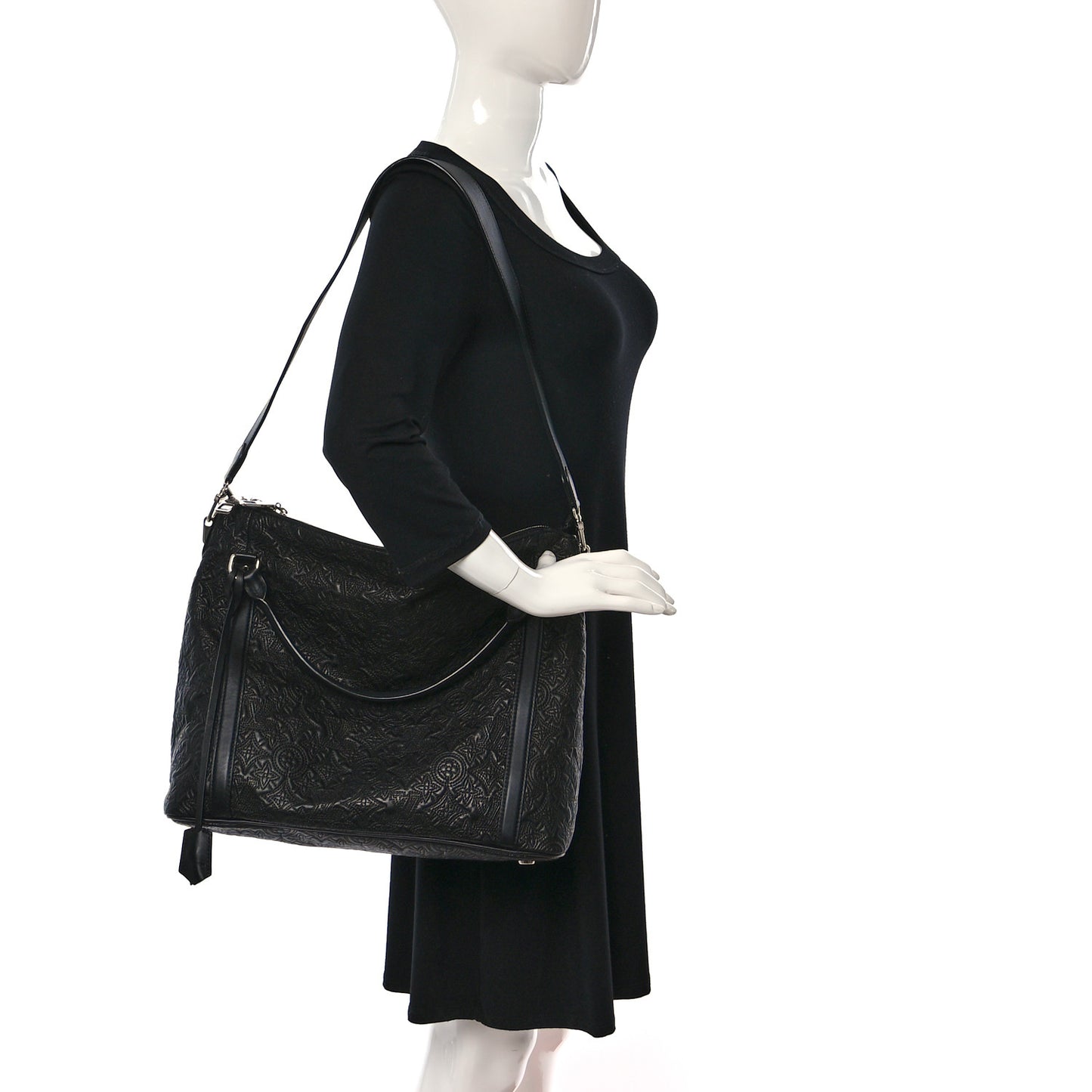 Monogram Lambskin Antheia IXIA MM Black