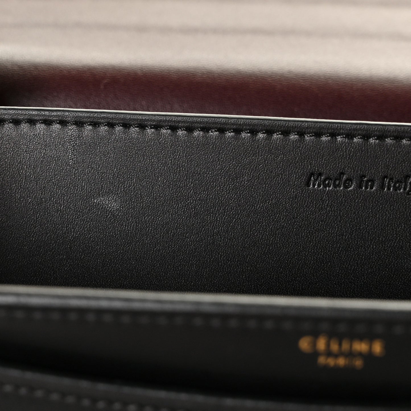 Smooth Calfskin Large Case Black