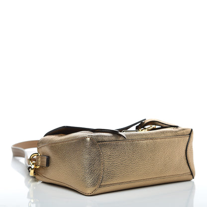 Chloe Metallic Calfskin Mini Faye Day Shoulder Bag Gold 4 of 9