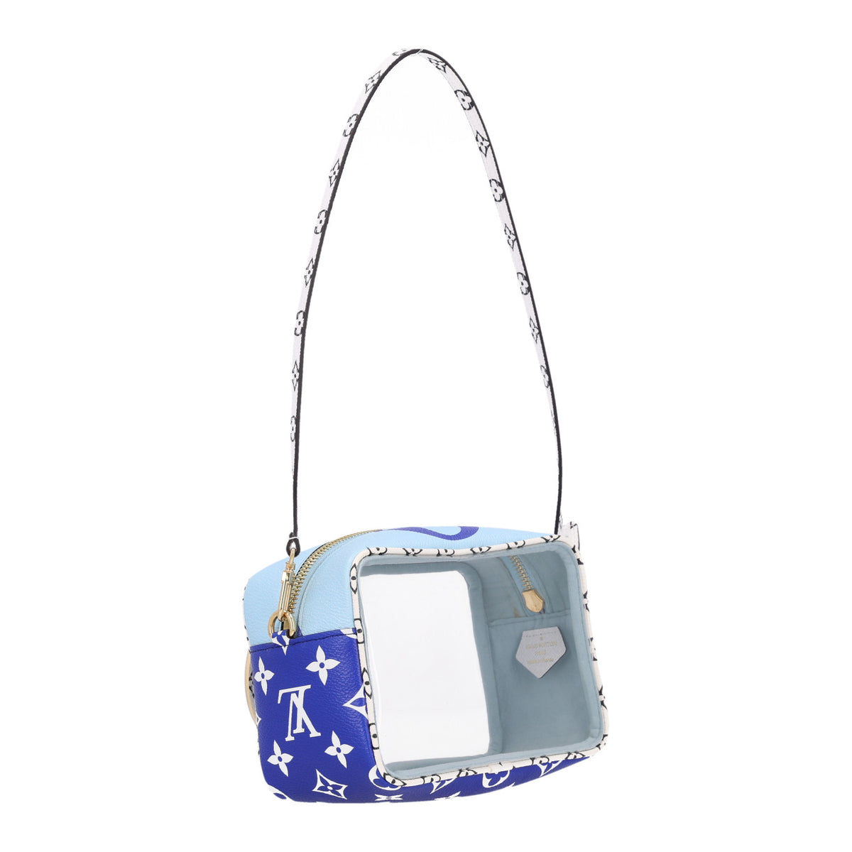 Monogram Giant Hawaii Beach Pouch Blue