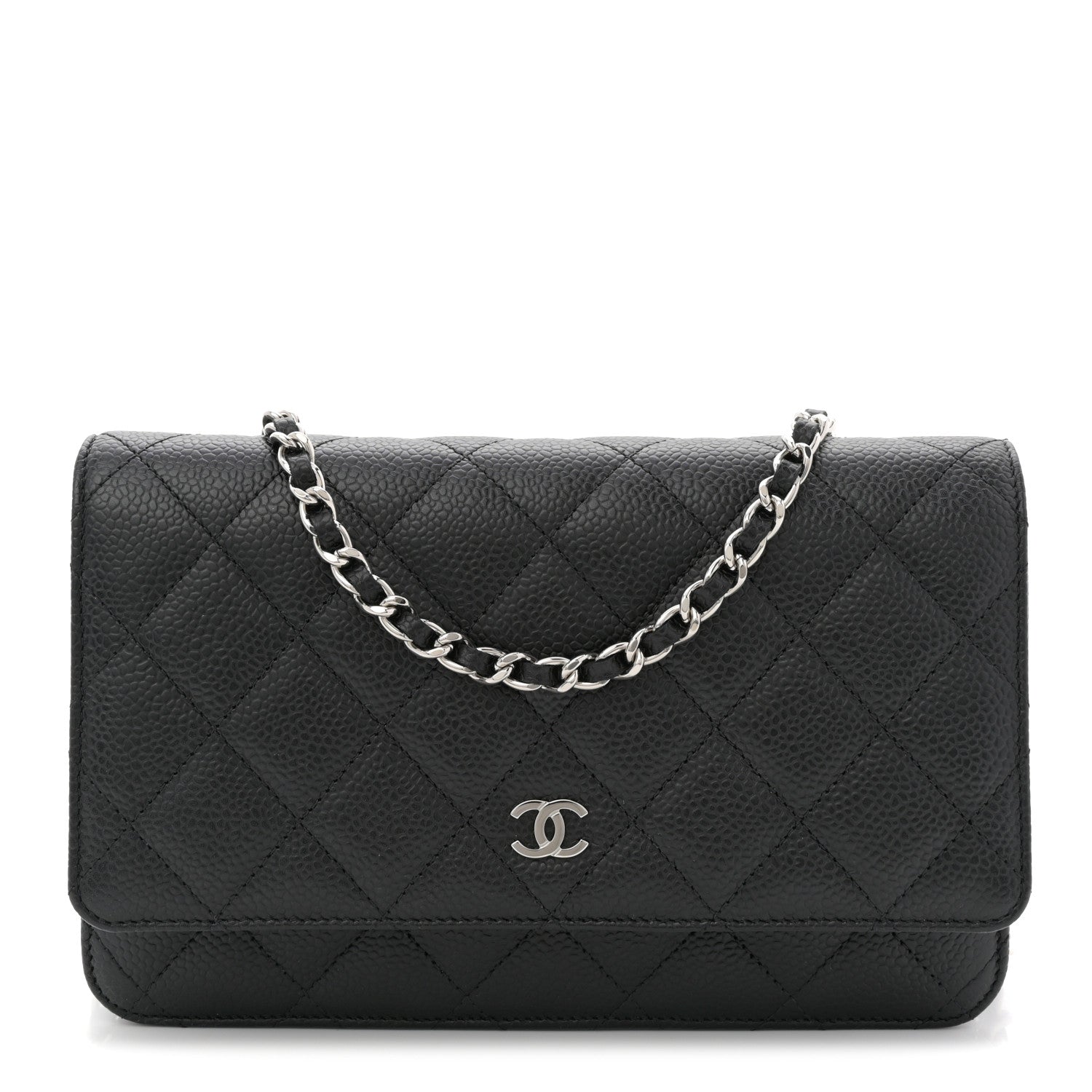 Chanel Caviar Quilted Wallet on Chain WOC Black 1 of 11
