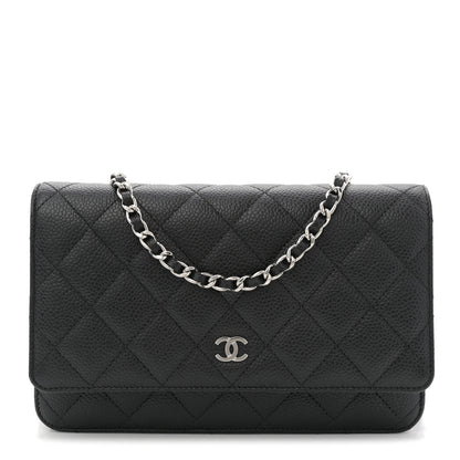 Chanel Caviar Quilted Wallet on Chain WOC Black 1 of 11