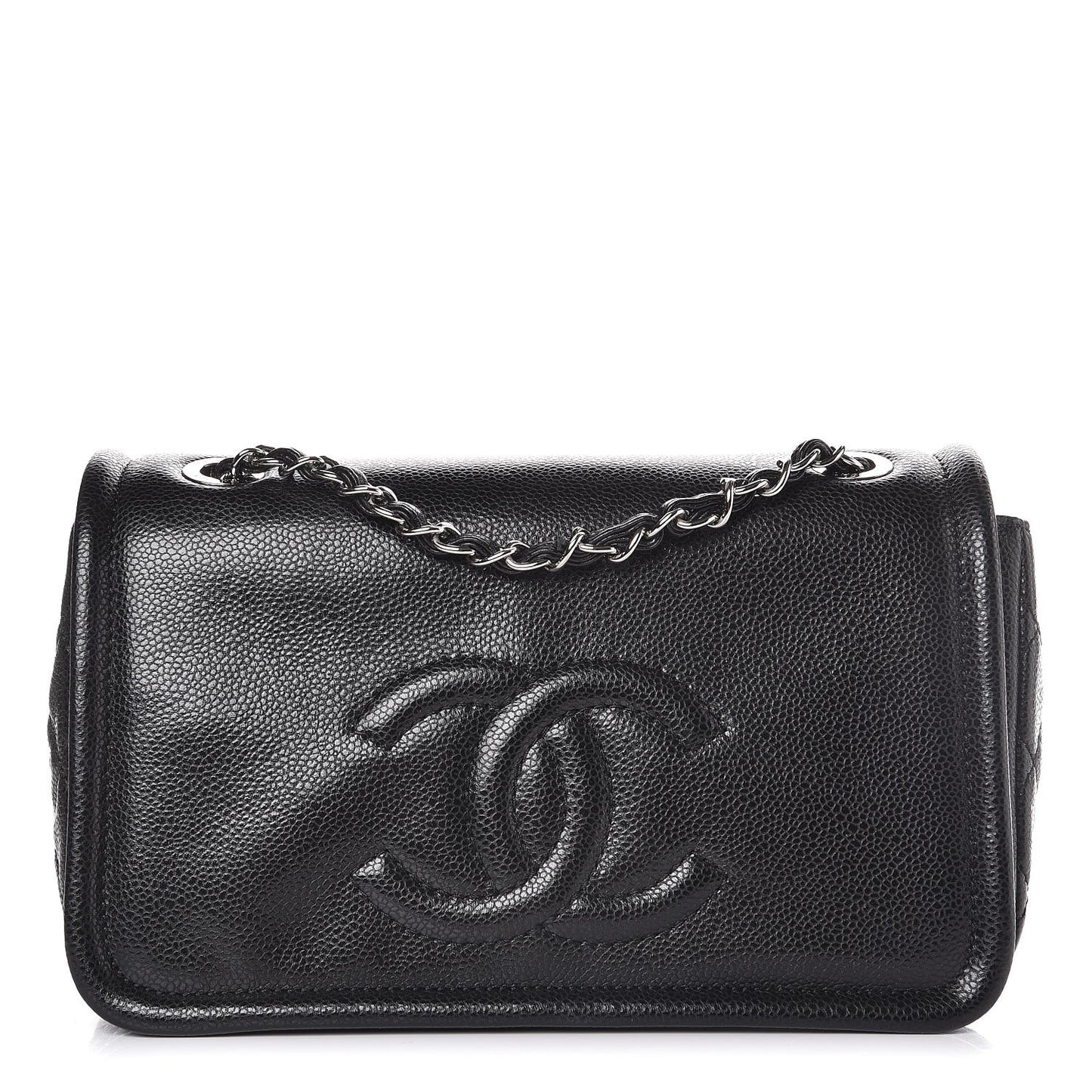 Caviar Medium Timeless CC Flap Black