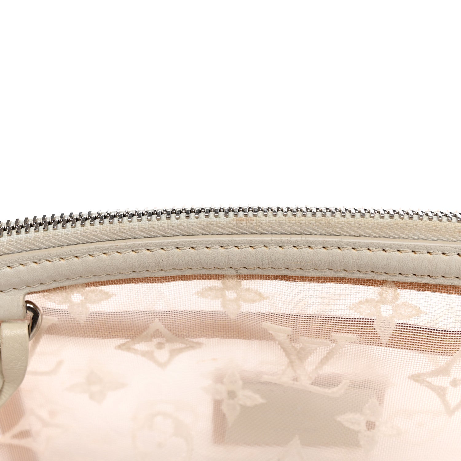 Louis Vuitton Monogram Transparence Transparent Lockit Clutch White 10 of 12