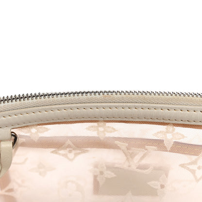 Louis Vuitton Monogram Transparence Transparent Lockit Clutch White 10 of 12
