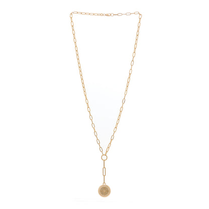 Foundrae 18K Yellow Gold Diamond Internal Compass Refined Clip Extension Chain Necklace 2 of 4