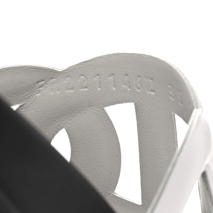 Hermes Nappa Womens Extra Sandals 35 White 9 of 9