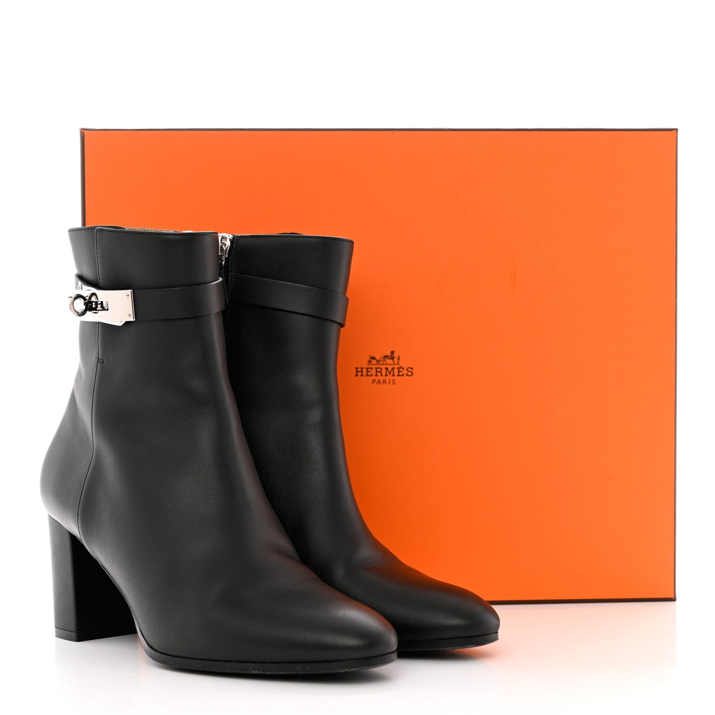 Calfskin Saint Germain Ankle Boots 38 Black