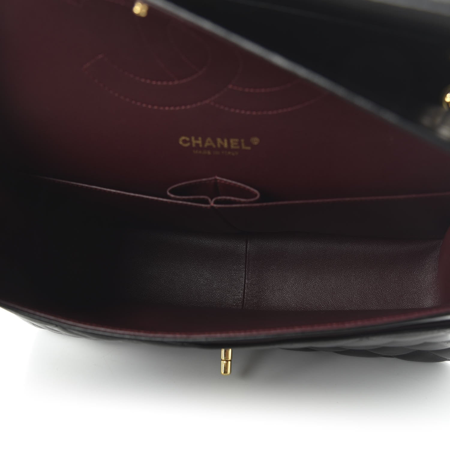 Chanel Lambskin Quilted Jumbo Double Flap Black 4 of 10