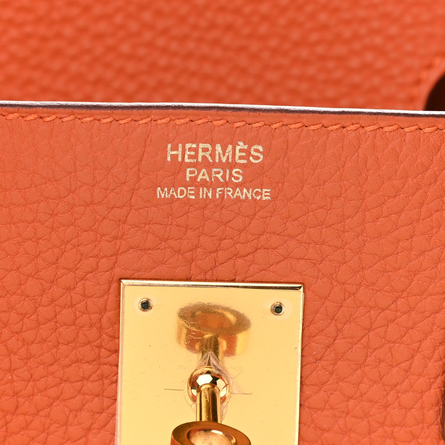 Hermes Togo Birkin 30 Orange 8 of 12