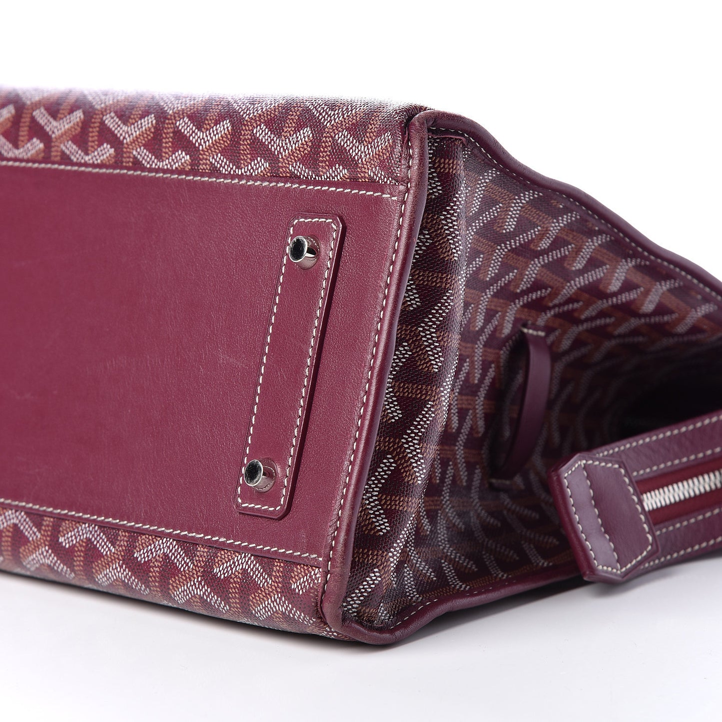 Goyardine Marquises Tote Burgundy