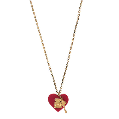 Louis Vuitton Lock Me Heart Necklace Pomme D'Amour 1 of 6