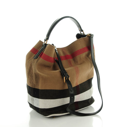 Burberry Canvas Mega Check Medium Ashby Black 3 of 7