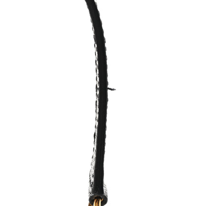 Saint Laurent Grain De Poudre Matelasse Chevron Medium Monogram Satchel Black 11 of 11