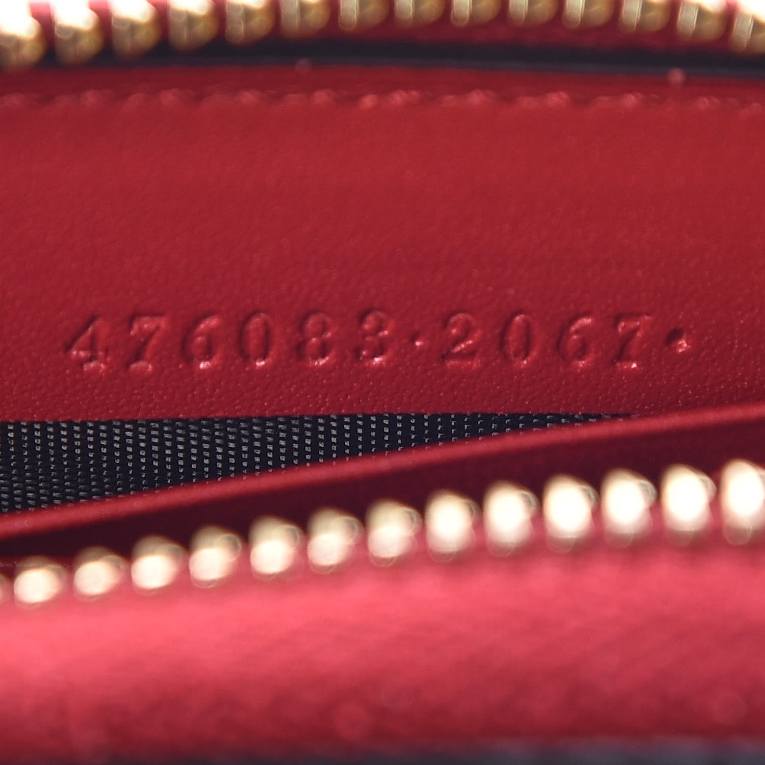 Gucci Calfskin Sylvie Zip Around Wallet Hibiscus Red 11 of 11