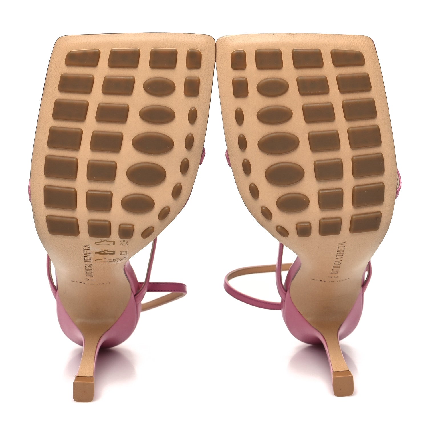 Bottega Veneta Lambskin Stretch Multi Strap 90mm Sandals 39 Fresia 5 of 7