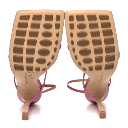 Bottega Veneta Lambskin Stretch Multi Strap 90mm Sandals 39 Fresia 5 of 7