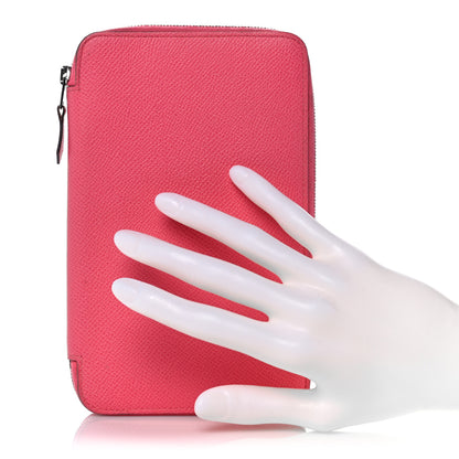 Hermes Epsom Vision II Zip Agenda Rose Azalee 2 of 13