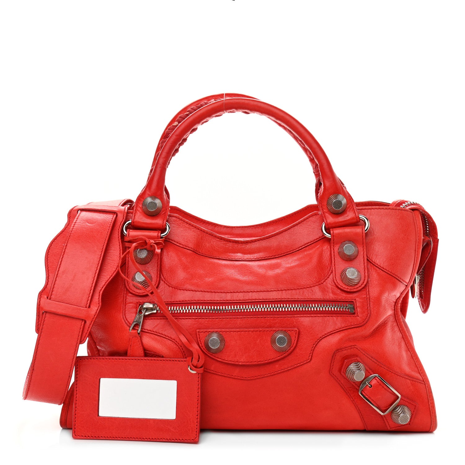 Balenciaga Agneau Giant 21 Silver Hardware City Vermillion 1 of 17