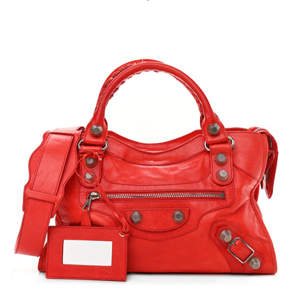 Balenciaga Agneau Giant 21 Silver Hardware City Vermillion 1 of 17