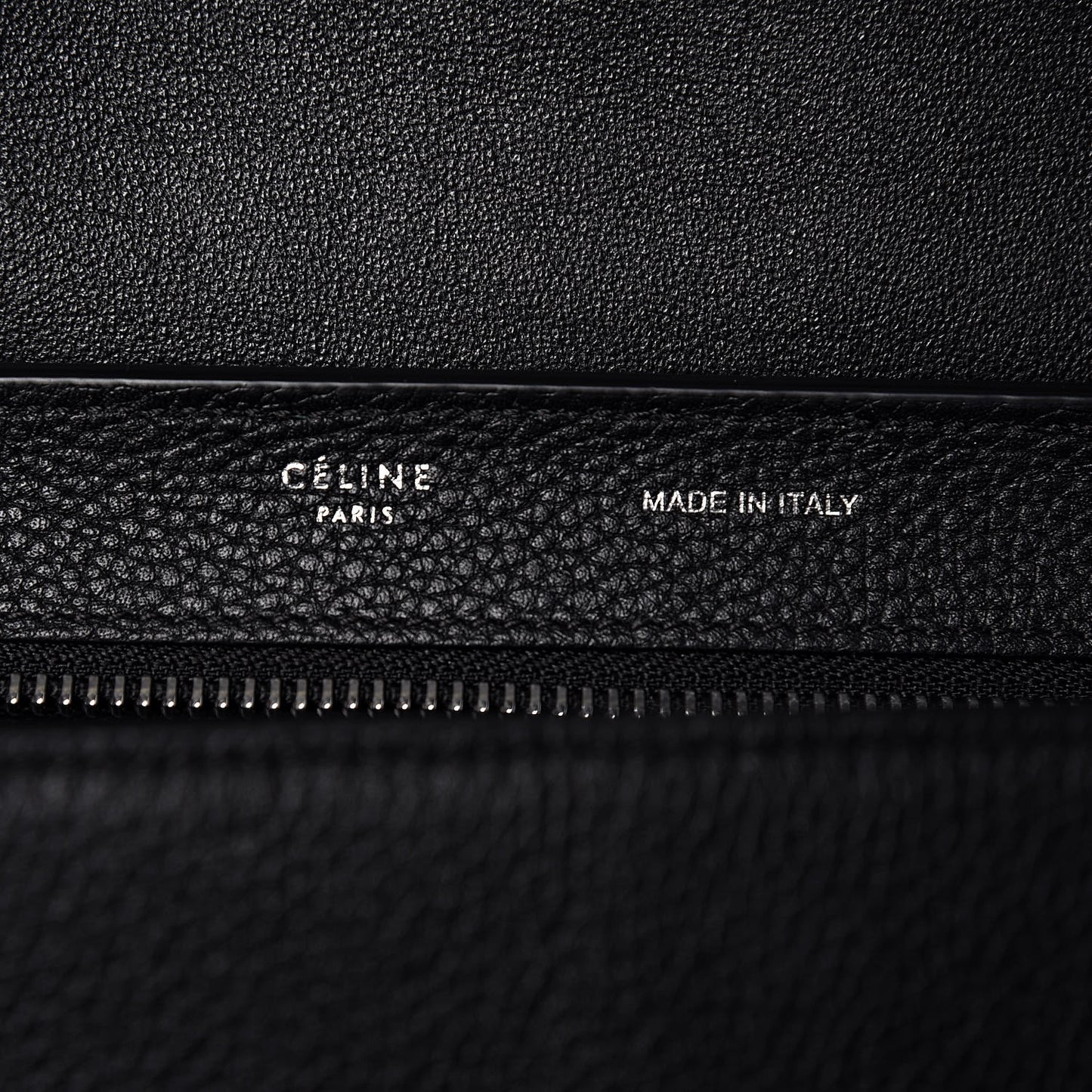 Drummed Calfskin Suede Small Trapeze Black