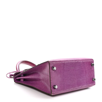 Hermes Lizard Kelly Sellier 25 Violet 4 of 15