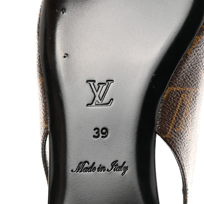 Louis Vuitton Patent Monogram Cherie Slingback Ballerina Flats 39 8 of 10