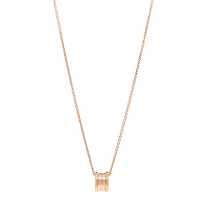 Bulgari 18K Rose Gold B.Zero1 Pendant Necklace 1 of 5
