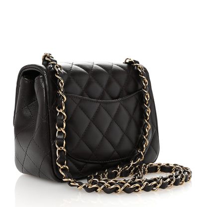 Chanel Lambskin Quilted Mini Square Flap Dark Brown 2 of 11