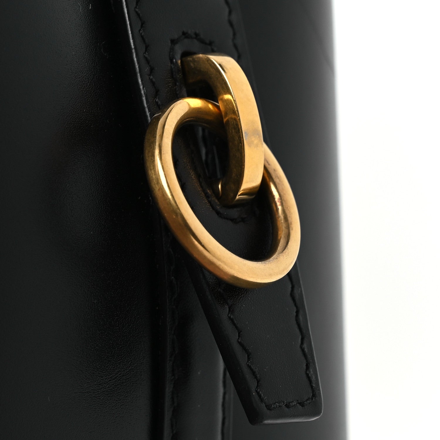 Saint Laurent Smooth Shiny Calfskin Monogram Le 37 Small Bucket Bag Black 11 of 15