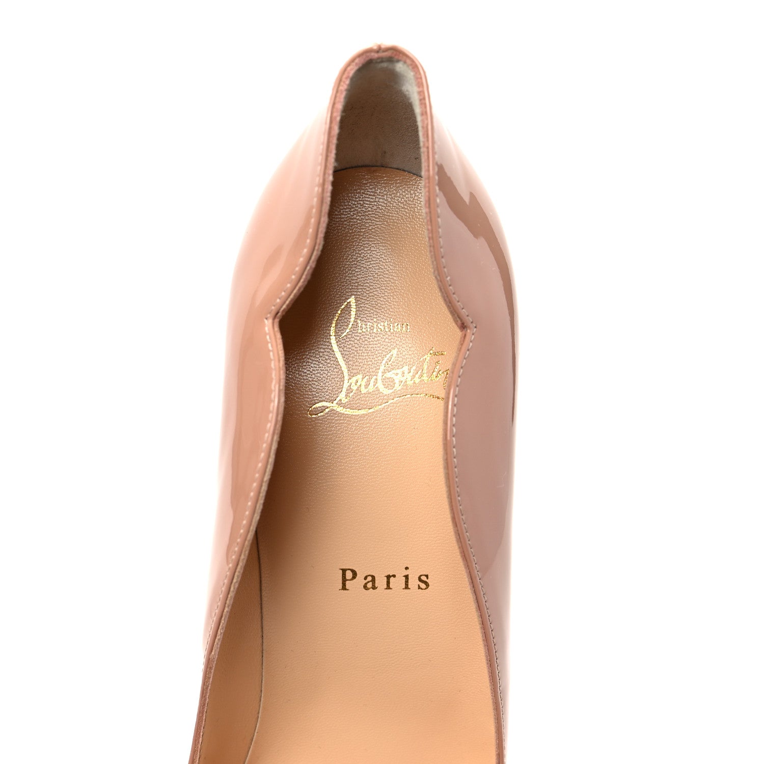 Christian Louboutin Patent Hot Chick 100 Pumps 39 Nude 7 of 7