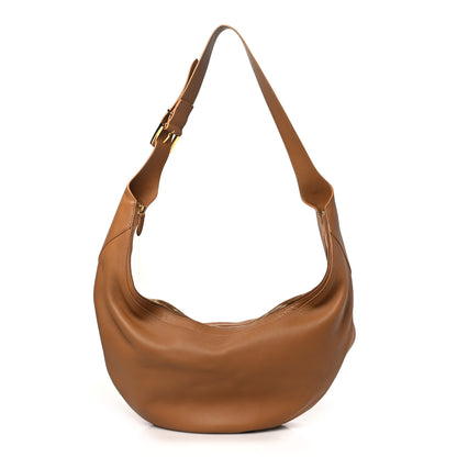 Khaite Pebbled Calfskin Augustina Hobo Hazelnut 1 of 7