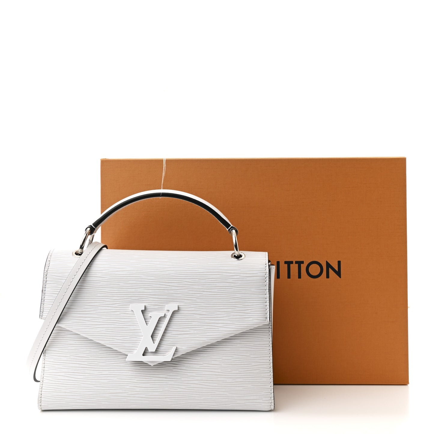 Epi Pochette Grenelle White