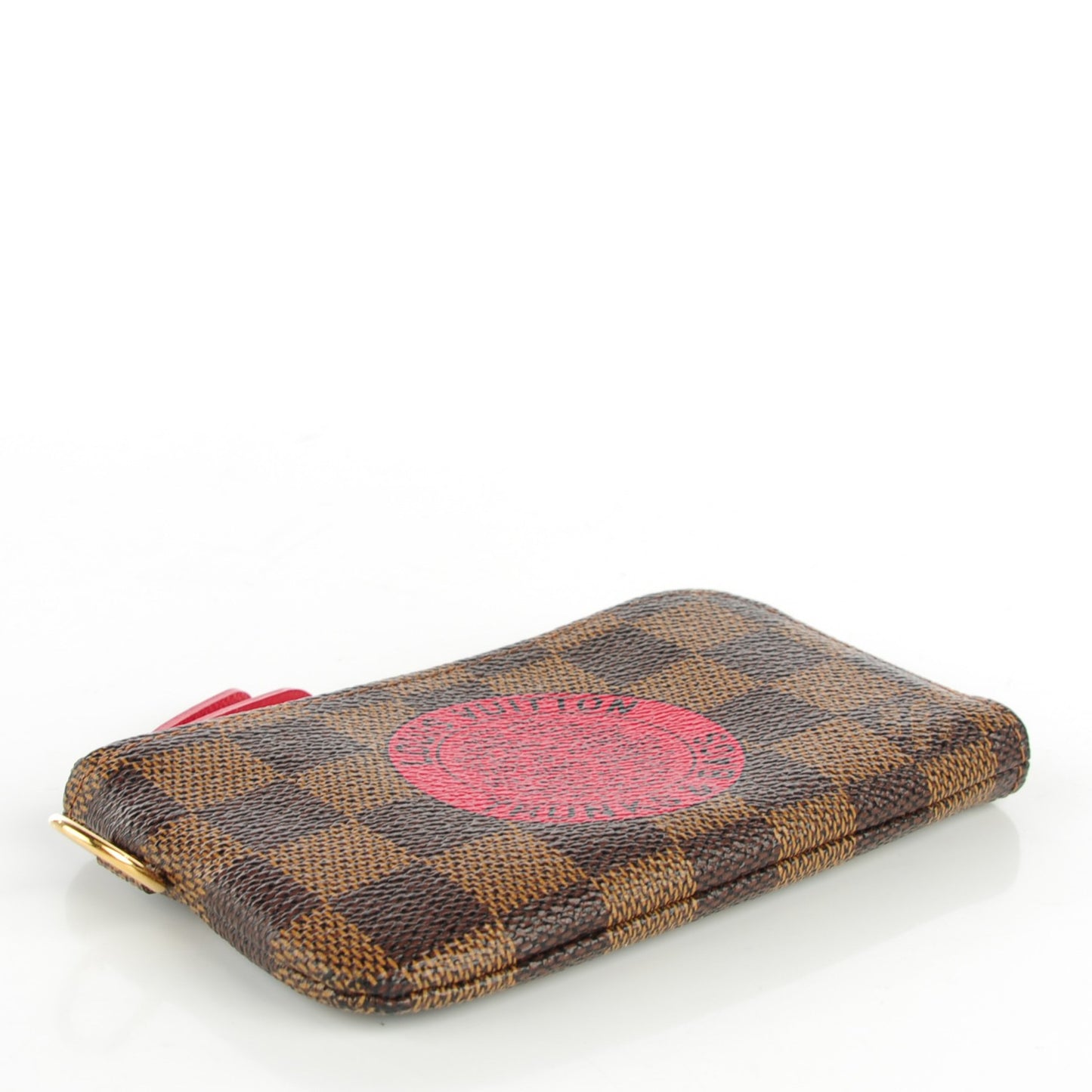 Damier Ebene Complice Trunks and Bags Key Pouch Red