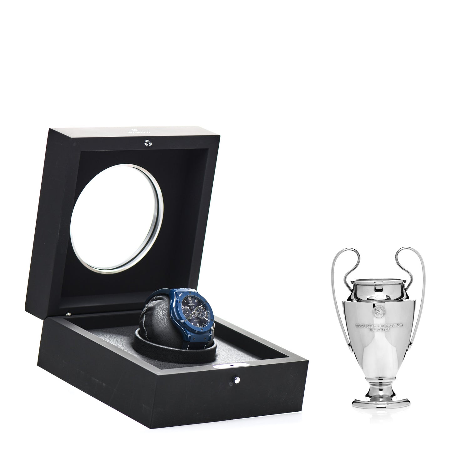 Ceramic Alligator 45mm Classic Fusion Chronograph "Champions League" Limited Edition Automatic Watch Blue 521.EX.7170.LR.UCL18