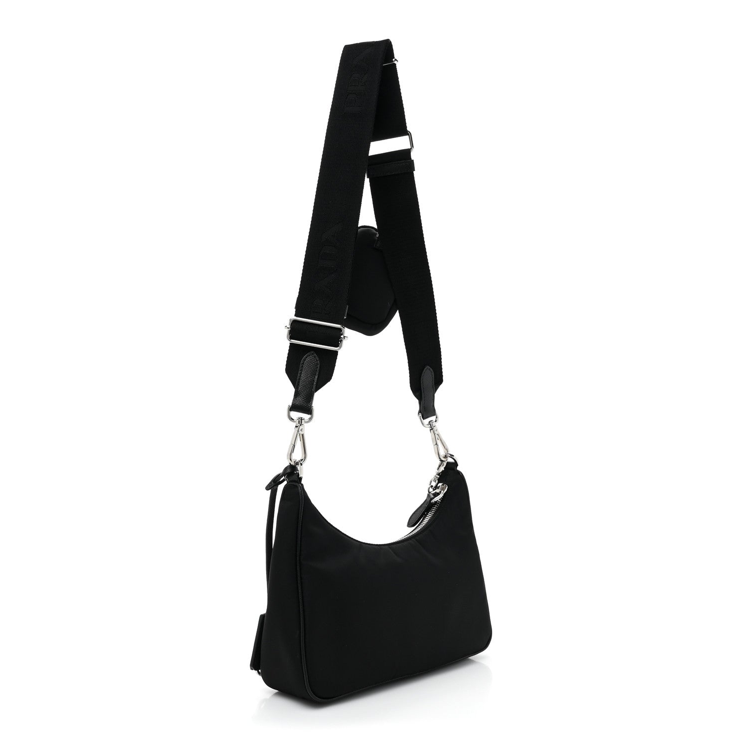 Prada Nylon Re-Edition 2005 Shoulder Bag Black 4 of 12