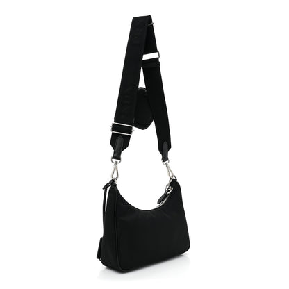 Prada Nylon Re-Edition 2005 Shoulder Bag Black 4 of 12