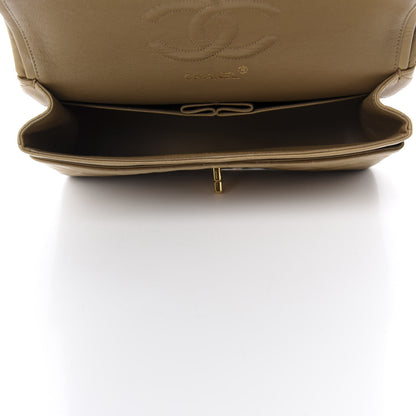 Chanel Lambskin Quilted Medium Double Flap Beige 5 of 14