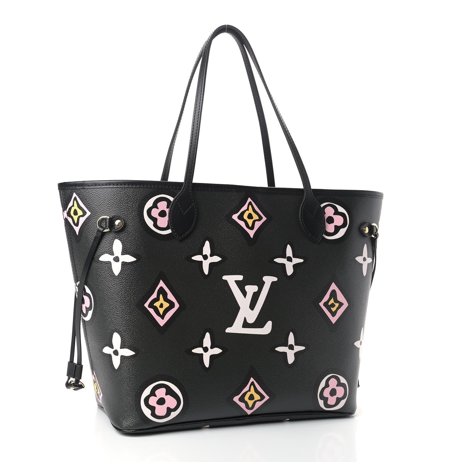 Louis Vuitton Monogram Giant Wild At Heart Neverfull MM Black 3 of 8