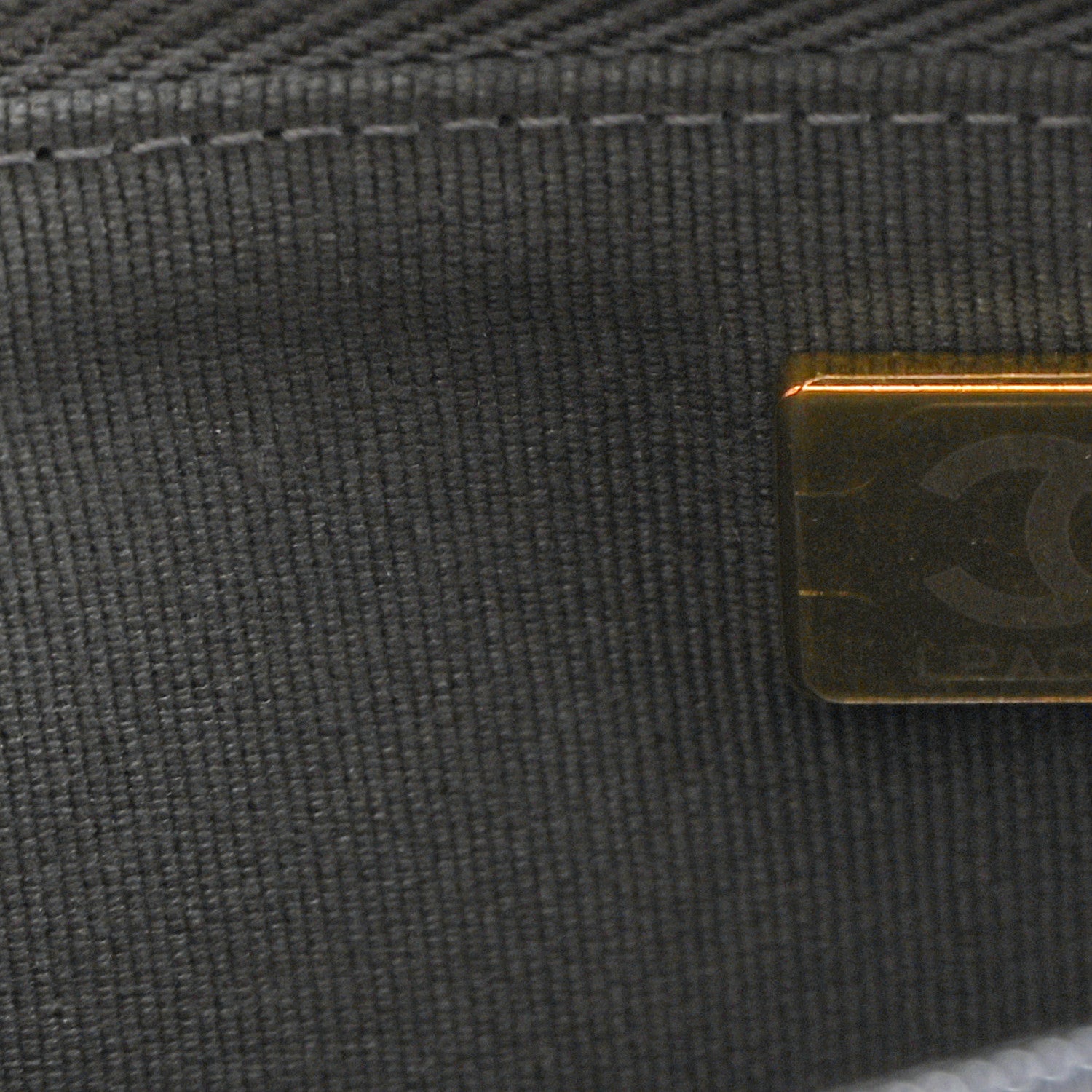 Chanel Metallic Lambskin Wallet On Chain WOC Dark Blue 8 of 11