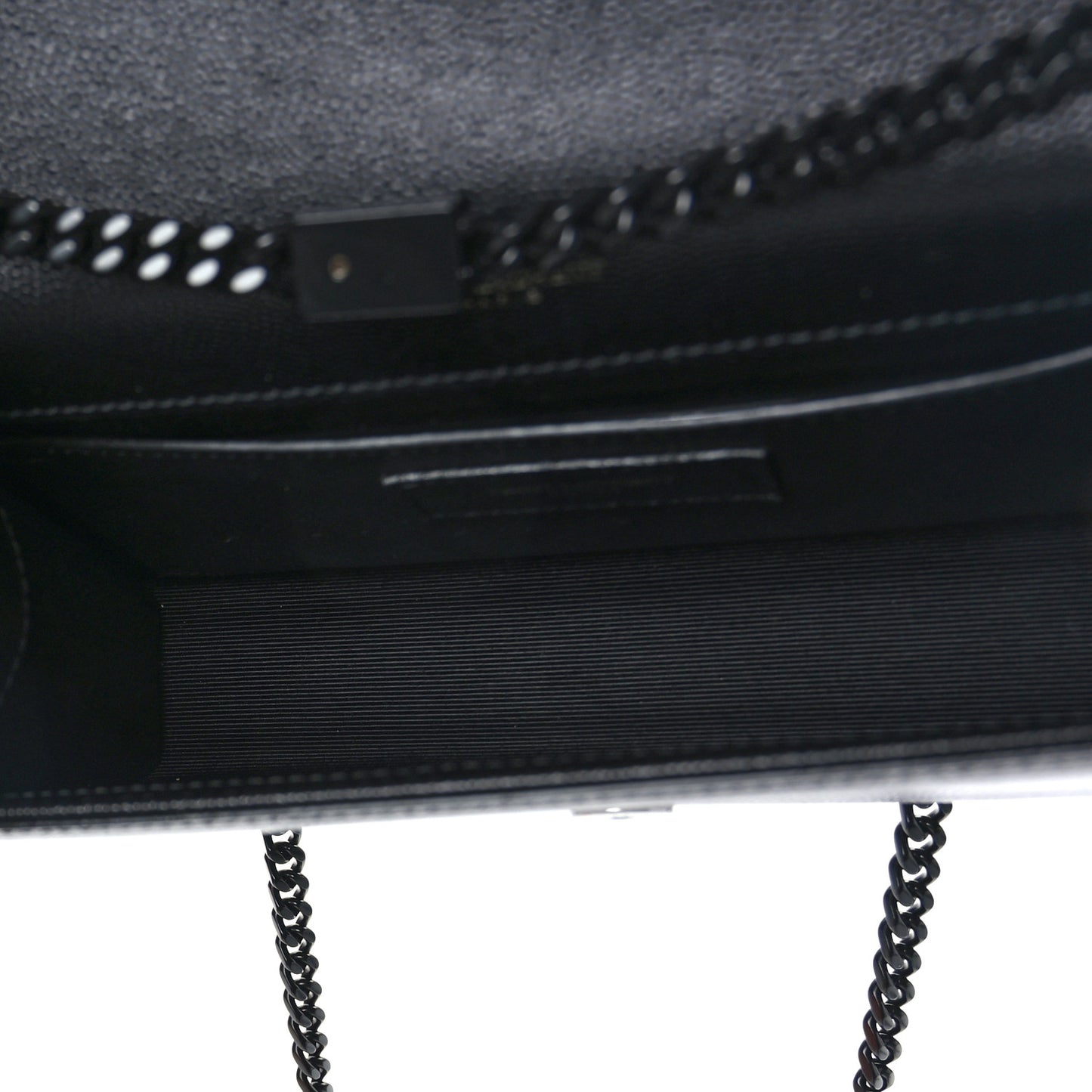 Grain De Poudre Small Monogram Monochrome Kate Satchel Black