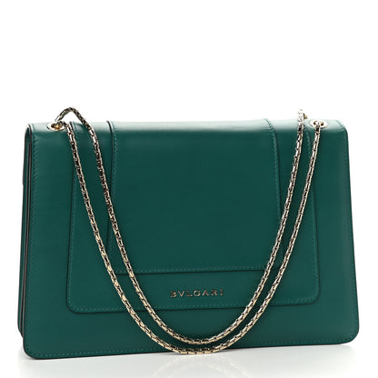 Bulgari Calfskin Serpenti Forever Shoulder Bag Emerald Green 2 of 11