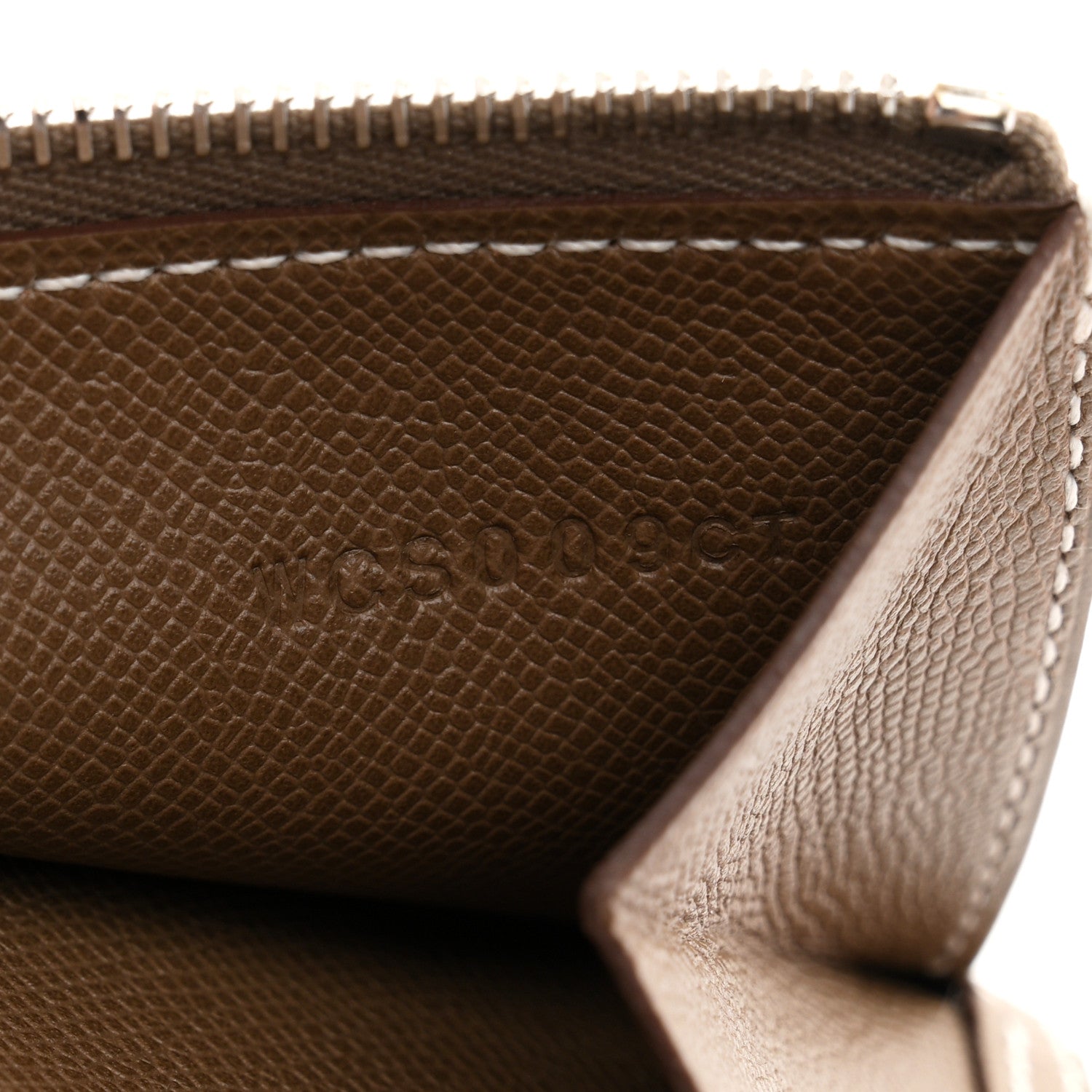 Hermes Madame Calfskin Bearn Compact Wallet Etoupe 6 of 7