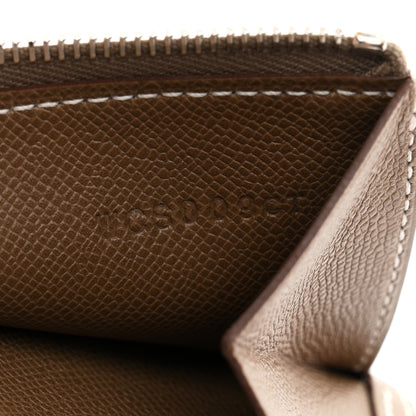 Hermes Madame Calfskin Bearn Compact Wallet Etoupe 6 of 7
